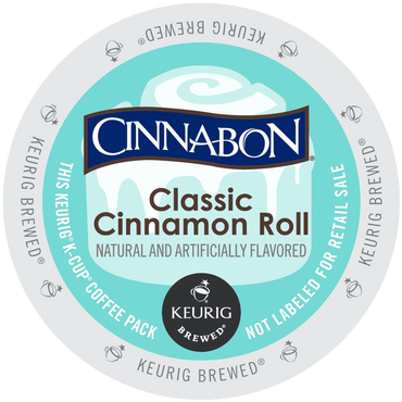 Cinnabon K-Cup Portion Pack for Keurig Brewers Classic Cinnamon Roll 24 Count