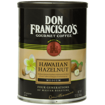 Don Francisco Hawaiian Hazelnut Coffee 12 Ounce
