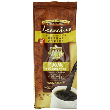 Teeccino Herbal Coffee Mediterranean Java Caffeine-Free 11-Ounce Bags