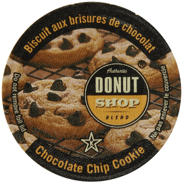 Authentic Donut Shop Blend Coffee Chocolate Chip Cookie 24 Count