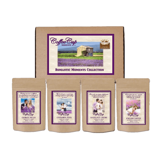 Five Star Coffee Coffe Cup Moments Signature Romance Sampler Package Valentines Day Gourmet Coffee Gift Set