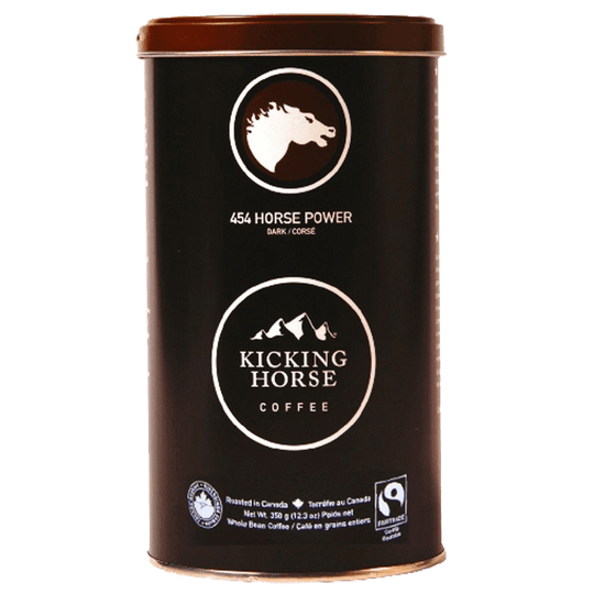 Kicking Horse Coffee 454 Horse Power Dark Whole Bean Coffee 12.3-Ounce Tins