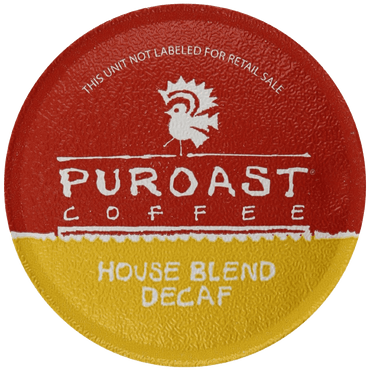 Puroast Low Acid Coffee Single Serve Keurig Compatible Decaffeinated House Blend 12 Count