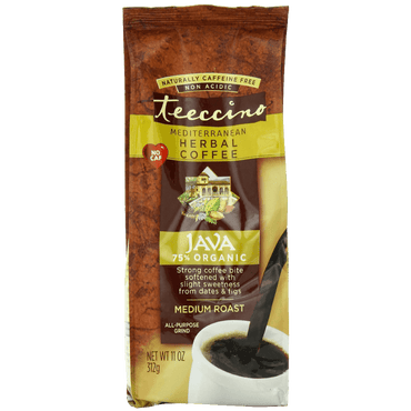 Teeccino Herbal Coffee Mediterranean Java Caffeine-Free 11-Ounce Bags